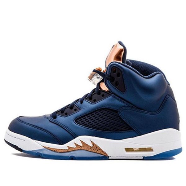 Pánské Basketbalové Boty Nike Air Jordan 5 V Tmavě Modré Barvě