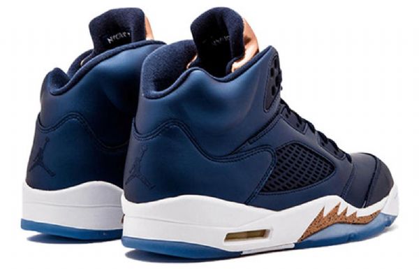 Pánské Basketbalové Boty Nike Air Jordan 5 V Tmavě Modré Barvě