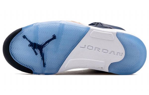 Pánské Basketbalové Boty Nike Air Jordan 5 V Tmavě Modré Barvě