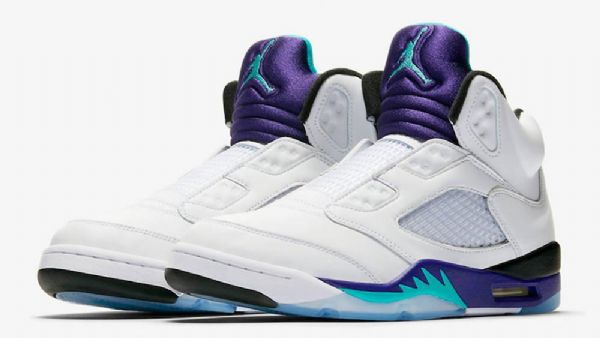 Pánské Boty Nike Air Jordan 5 Fresh Prince Grape Pro Muže Bílé