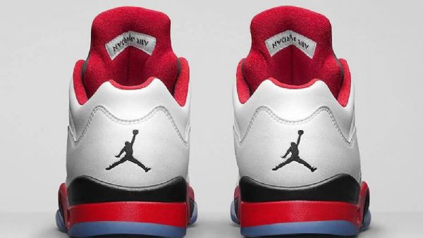 Pánské Boty Nike Air Jordan 5 Low Tops Four Bílý Červený