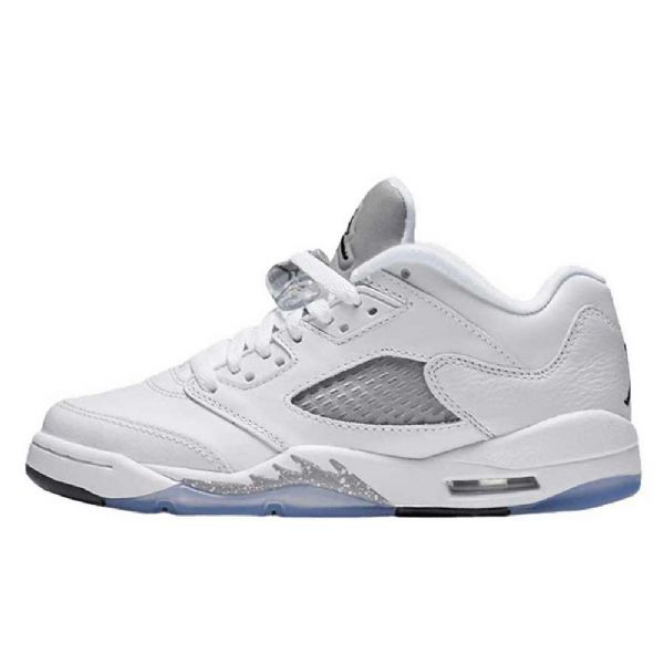 Pánské Boty Nike Air Jordan 5 Low Tops Gs Bílý Černá