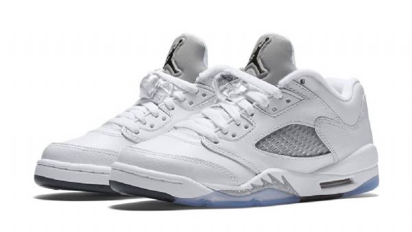 Pánské Boty Nike Air Jordan 5 Low Tops Gs Bílý Černá