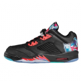 Pánské Boty Nike Air Jordan 5 Low Tops Pro Čínský Nový Rok Černo-červené