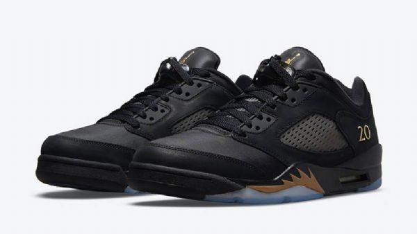 Pánské Boty Nike Air Jordan 5 Low Tops Wings Třídy 2020-2021 Černé