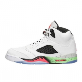 Pánské Boty Nike Air Jordan 5 Retro Poison Bílý Zelená