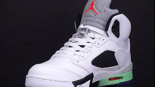 Pánské Boty Nike Air Jordan 5 Retro Poison Bílý Zelená