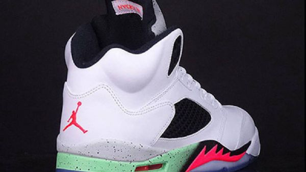 Pánské Boty Nike Air Jordan 5 Retro Poison Bílý Zelená