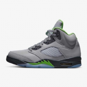 Pánské Boty Nike Air Jordan 5 Retro „zelená Bean“ Stříbrná Šedá Zelená