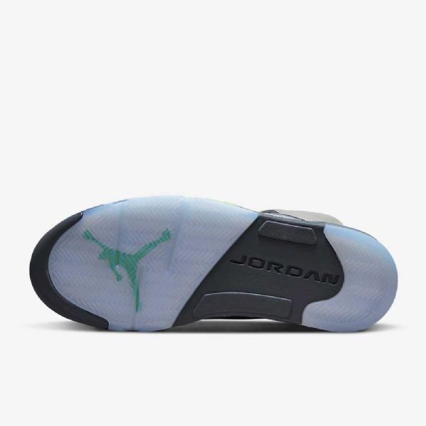 Pánské Boty Nike Air Jordan 5 Retro „zelená Bean“ Stříbrná Šedá Zelená
