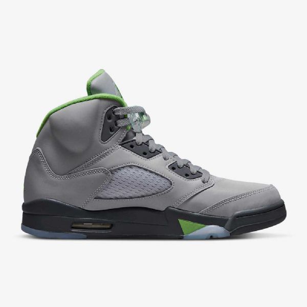 Pánské Boty Nike Air Jordan 5 Retro „zelená Bean“ Stříbrná Šedá Zelená