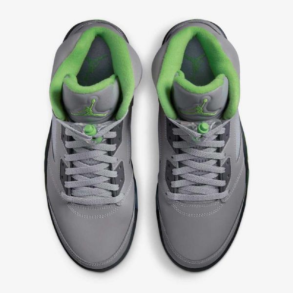 Pánské Boty Nike Air Jordan 5 Retro „zelená Bean“ Stříbrná Šedá Zelená
