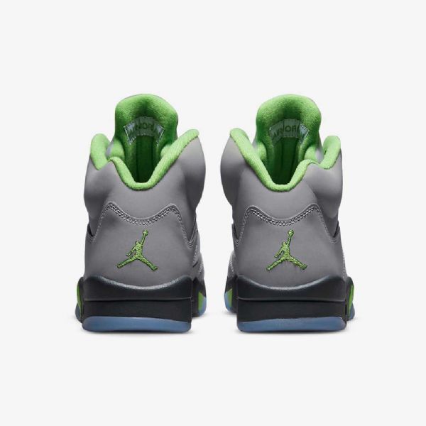 Pánské Boty Nike Air Jordan 5 Retro „zelená Bean“ Stříbrná Šedá Zelená