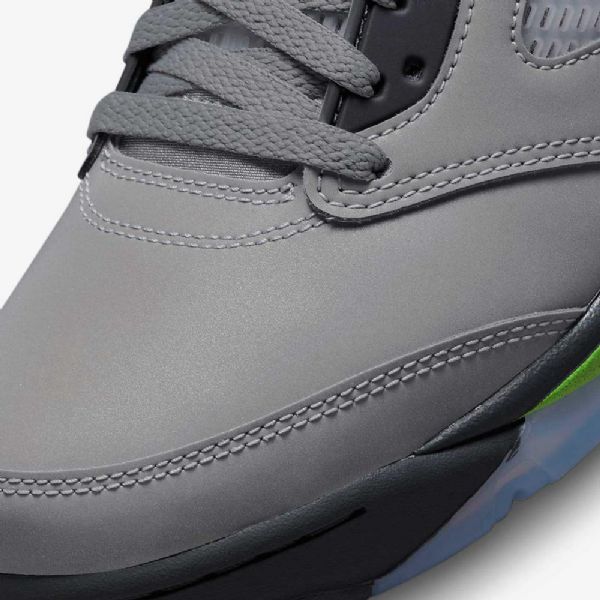 Pánské Boty Nike Air Jordan 5 Retro „zelená Bean“ Stříbrná Šedá Zelená