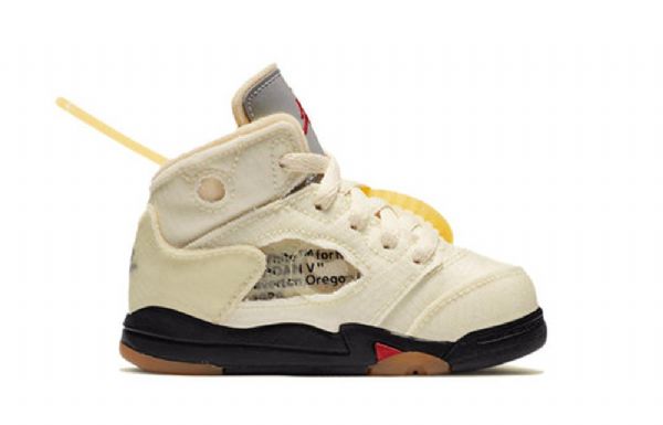 Pánské Boty Nike Off-white Air Jordan 5 Retro Sp Td Khaki