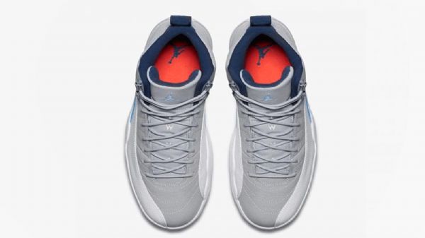 Boty Nike Air Jordan 12 Pro Muže Šedomodré