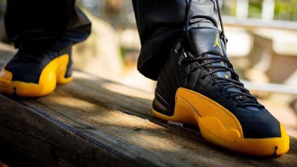 Boty Nike Air Jordan 12 Pro Muže Zlato Černá