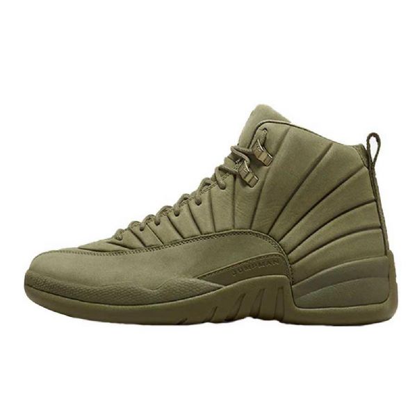 Boty Nike Air Jordan 12 Psny Milan Pro Muže Army Zelená