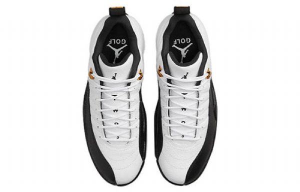 Nike Air Jordan 12 Low Tops Golf Retro Basketbalové Boty Pro Muže Bílá Černá