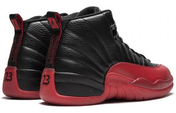 Nike Air Jordan 12 Retro Basketbalové Boty Pro Muže Černo-červené