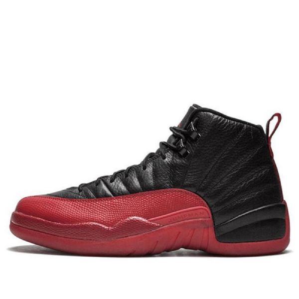 Nike Air Jordan 12 Retro Basketbalové Boty Pro Muže Černo-červené