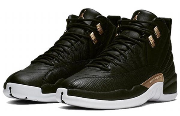 Nike Air Jordan 12 Retro Basketbalové Boty Pro Ženy Černé