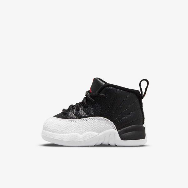 Nike Air Jordan 12 Retro Boty Pro Děti Černá Bílý Červený