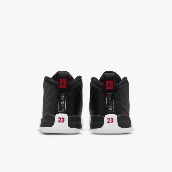 Nike Air Jordan 12 Retro Boty Pro Děti Černá Bílý Červený