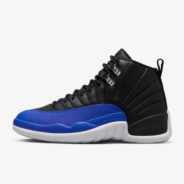 Nike Air Jordan 12 Retro Boty Pro Ženy Černá Stříbrná Bílá Královská Modrá