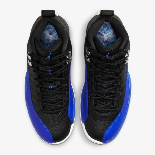 Nike Air Jordan 12 Retro Boty Pro Ženy Černá Stříbrná Bílá Královská Modrá