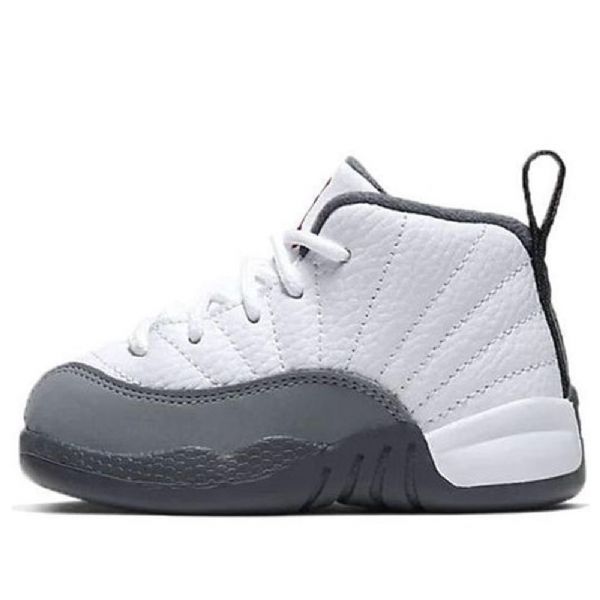 Nike Air Jordan 12 Retro Bt Basketbalové Boty Pro Děti Tmavě Šedé