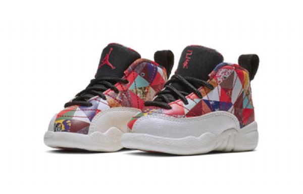 Nike Air Jordan 12 Retro Td Basketbalové Boty Pro Děti Vícebarevné