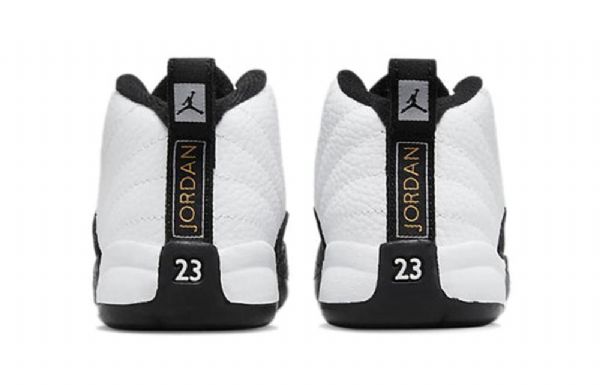Nike Air Jordan 12 Retro Td Basketbalové Boty Pro Muže Bílá Černá