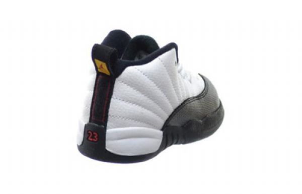 Nike Air Jordan 12 Retro Td Marathon Běžecké Boty / Tenisky Pro Děti Bílá Černá