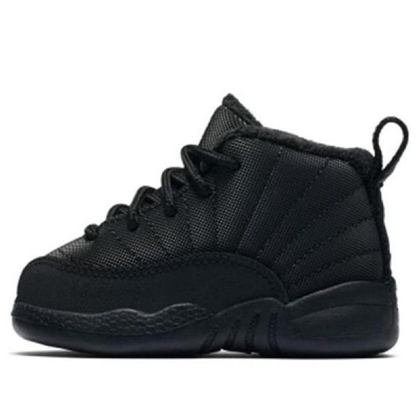 Nike Air Jordan 12 Retro Winterized Td Basketbalové Boty Pro Děti Černé