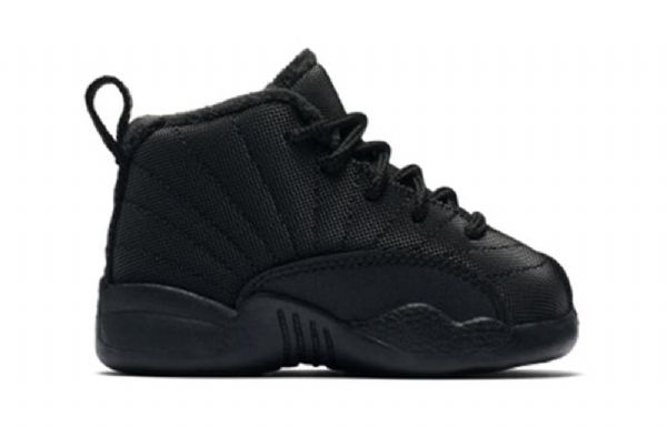 Nike Air Jordan 12 Retro Winterized Td Basketbalové Boty Pro Děti Černé