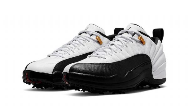 Nike Air Jordan 12 Taxi Semišové Kožené Boty Pro Muže Bílá Černá