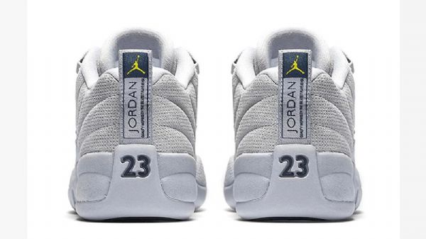 Nízké Semišové Kožené Boty Nike Air Jordan 12 Pro Muže Šedé