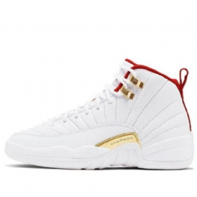 Pánské Basketbalové Boty Nike Air Jordan 12 Retro Gs Bílo Červené