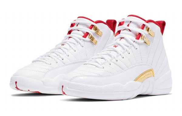 Pánské Basketbalové Boty Nike Air Jordan 12 Retro Gs Bílo Červené
