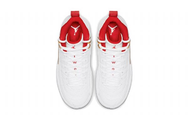 Pánské Basketbalové Boty Nike Air Jordan 12 Retro Gs Bílo Červené