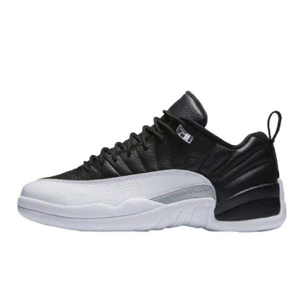 Pánské Boty Nike Air Jordan 12 Low Tops Playoffs Černá Bílý