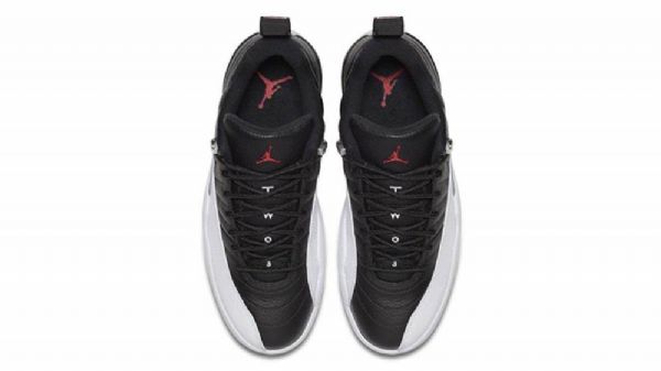 Pánské Boty Nike Air Jordan 12 Low Tops Playoffs Černá Bílý