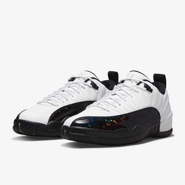 Pánské Boty Nike Air Jordan 12 Retro Low Tops Bílý Stříbrný
