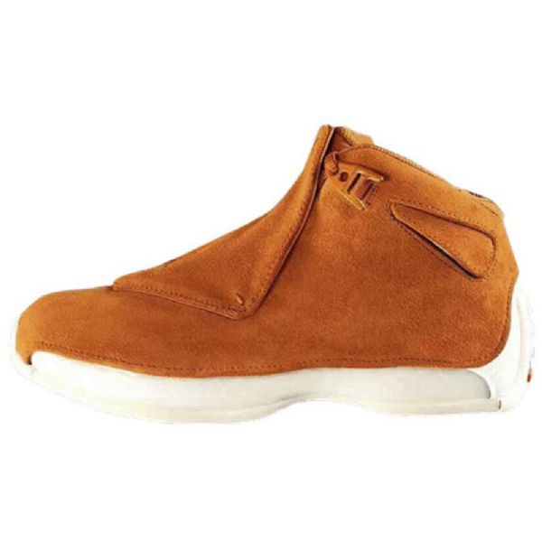 Nike Air Jordan 18 Semišové Kožené Boty Pro Muže Oranžová