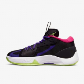 Nike Air Jordan Zoom Samostatné Basketbalové Boty Pro Muže Černá Fialová